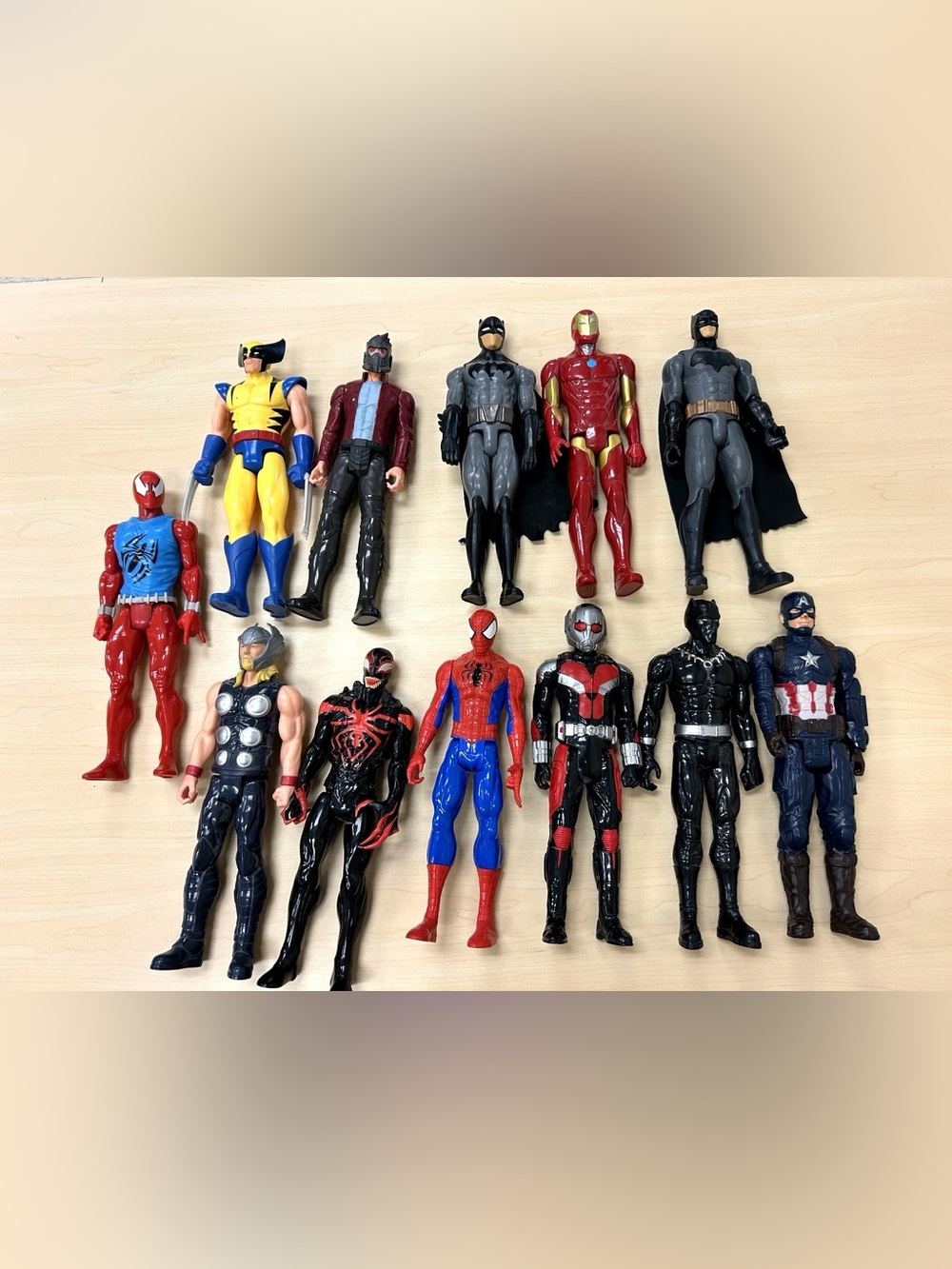 Marvel Superhero Action Figure Lot spiderman, and more